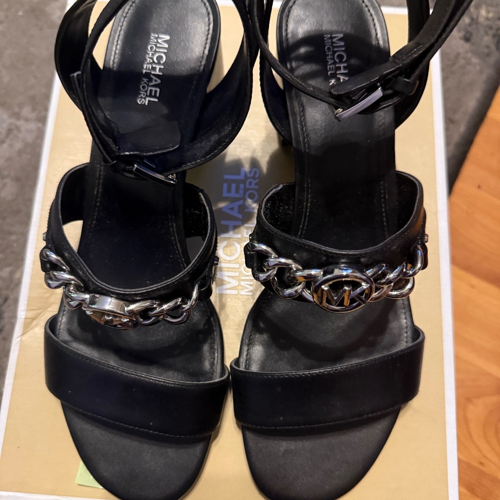 Michael Kors Black Roxane Flex Mid Sandal